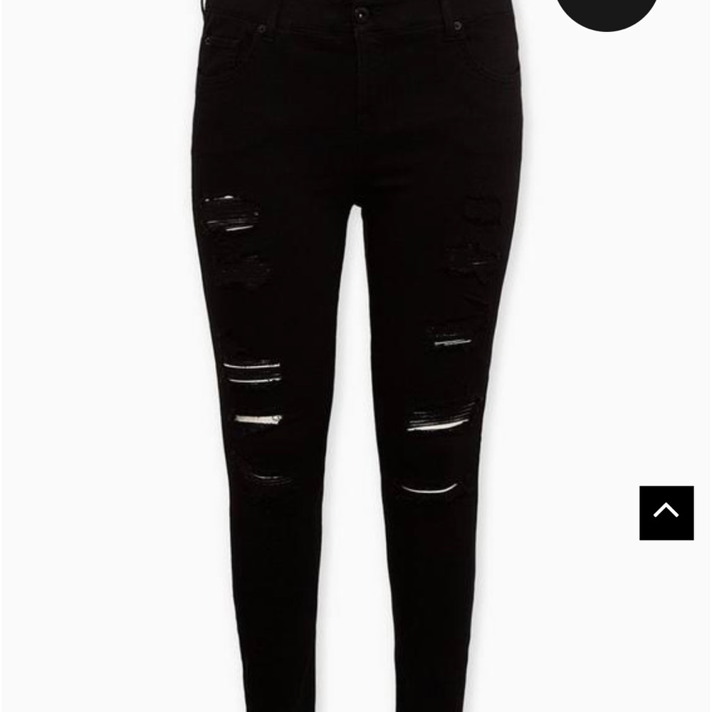 Bombshell Skinny Premium Stretch High-Rise Destructed Jean